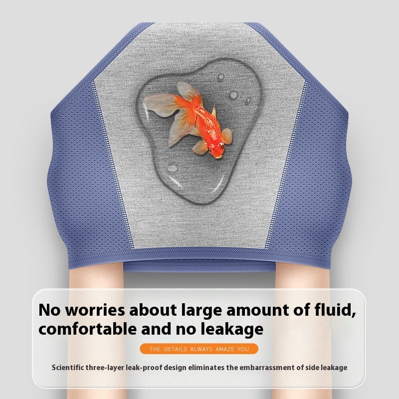 Damen Periodenunterwäsche – Auslaufsicher, Mittelbund, Eisseide, Dünn & Sommerleicht, Sicher gegen Auslaufen