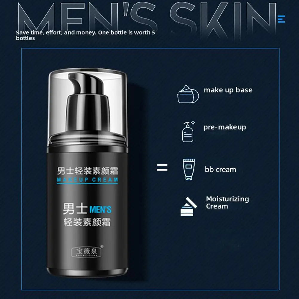 BB Creme für Männer – Natürliches Concealer Make-up gegen Akne & Hautunreinheiten, Feuchtigkeitsspendend & Wasserfest (50g)