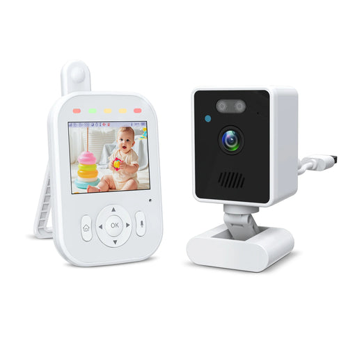 Babyphone mit Kamera 720P HD – 2,8" Display, Nachtsicht, Cry Detection & lange Akkulaufzeit