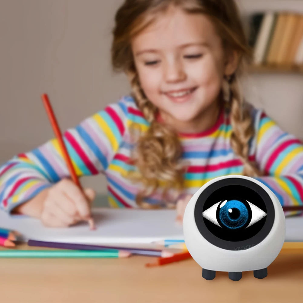 Smart Desktop Roboter mit LCD Display – Mini Tischroboter Deko für Büro & Zuhause (1,28" Display)