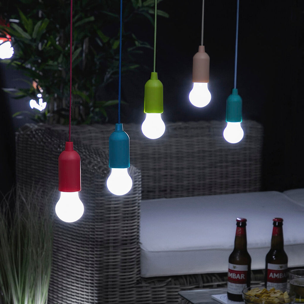 LED Zuglicht Lampe mit Kordel – Tragbare Energiesparende Beleuchtung für Zuhause, Camping & Notfälle