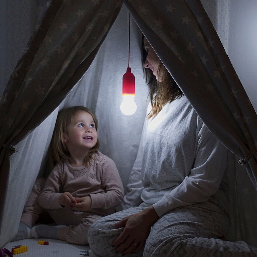 LED Zuglicht Lampe mit Kordel – Tragbare Energiesparende Beleuchtung für Zuhause, Camping & Notfälle